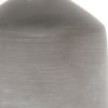 9" Gray Concrete Round Table Lamp With White Drum Shade