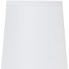 11" White Ceramic Round Table Lamp With White Drum Shade