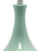 26" Aqua Ceramic Novelty Table Lamp With White Drum Shade