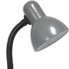 14" Gray Metal Swing Arm Table Lamp LED