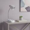 19" White Table Lamp