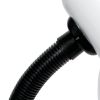 14" White Metal Swing Arm Table Lamp LED