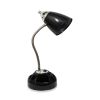 20" Black Swing Arm Table Lamp