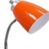 19" Orange Swing Arm USB Table Lamp