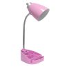 19" Pink Swing Arm USB Table Lamp