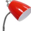 19" Red Swing Arm USB Table Lamp
