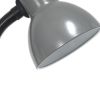 14" Gray Metal Swing Arm Table Lamp