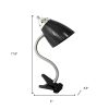 18" Black Swing Arm Table Lamp LED