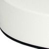 19" White Metal Lantern Table Lamp LED With Clear Cylinder Shade
