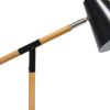 16" Black Metal Table Lamp