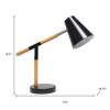 16" Black Metal Table Lamp