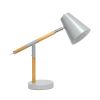 16" Gray Metal Table Lamp