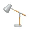 16" Gray Metal Table Lamp
