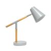 16" Gray Metal Table Lamp