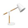 16" White Metal Table Lamp
