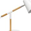 16" White Metal Table Lamp