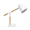 16" White Metal Table Lamp