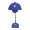 12" Blue Metal Table Lamp