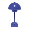 12" Blue Metal Table Lamp