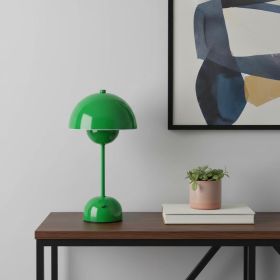 12" Green Metal Table Lamp