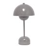12" Gray Metal Table Lamp