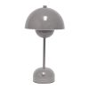 12" Gray Metal Table Lamp
