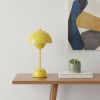 12" Yellow Metal Table Lamp