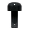 8" Black Metal Table Lamp