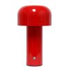 8" Red Metal Table Lamp