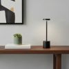 13" Black Metal Table Lamp