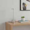 13" Silver Metal Table Lamp