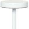 13" White Metal Table Lamp