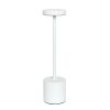 13" White Metal Table Lamp