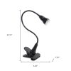 23" Black Swing Arm Table Lamp