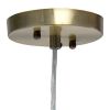 Natural Silver Gold And Clear Unique Statement Rattan Ceiling Light With Natural Shades