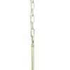 Clear And Gold Sphere Three Light Iron Ceiling Light With Gold Shades