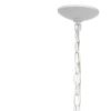 White Sphere Three Light Iron Ceiling Light With White Shades