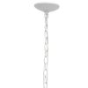 White Sphere Three Light Iron Ceiling Light With White Shades