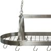 Nickel Kitchen Island Two Light Metal Ceiling Light