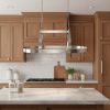 Nickel Kitchen Island Two Light Metal Ceiling Light