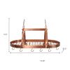 Copper Kitchen Island Two Light Metal Ceiling Light