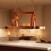 Copper Kitchen Island Two Light Metal Ceiling Light