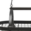 Bronze Kitchen Island Two Light Metal Ceiling Light