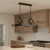 Bronze Kitchen Island Two Light Metal Ceiling Light