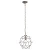 Nickel Candle Style Metal Ceiling Light With Nickel Shades