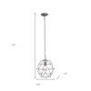 Nickel Candle Style Metal Ceiling Light With Nickel Shades