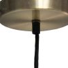 Antiqued Brass And Clear Simple Iron Ceiling Light With Clear Shades