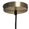 Antiqued Brass And Clear Simple Iron Ceiling Light With Clear Shades