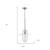 Silver And Clear Simple Iron Ceiling Light With Clear Shades