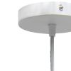 White And Clear Simple Iron Ceiling Light With Clear Shades